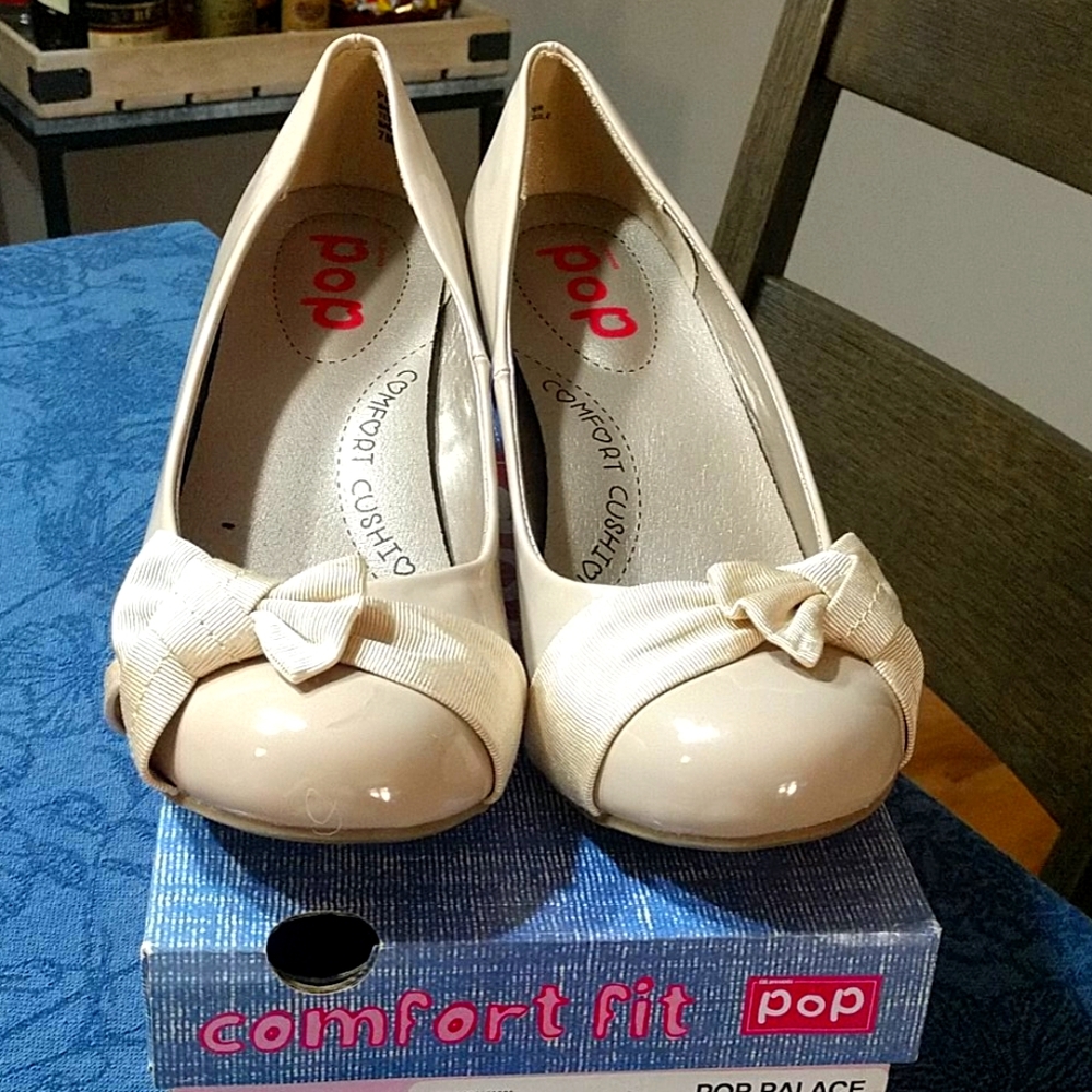 Nude Patent Ladies 7M Shoes
